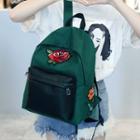 Canvas Embroidery Panel Backpack
