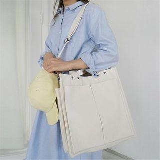 Pocket-detail Shopper Bag With Strap
