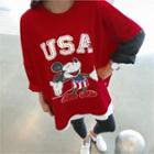 Color-block Mickey Mouse T-shirt