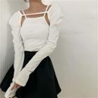 Halter Neck Top / T-shirt / Mini A-line Skirt / Set
