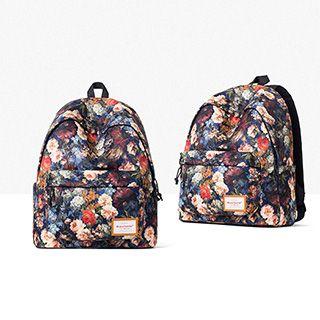 Floral Nylon Backpack