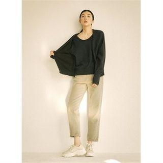 Mock Two-piece Knit Cardigan Black - One Size