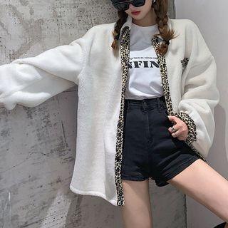 Leopard Print Jacket / Bucket Bag