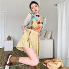 Color Block Panel Wide Leg Romper