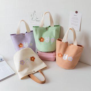 Printed Canvas Lunchbox Bag