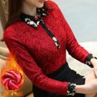 Floral Embroidered Lace Blouse