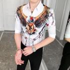 Short-sleeve Eagle Print Shirt
