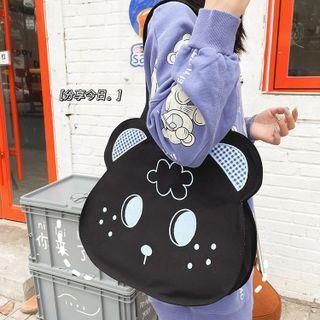 Canvas Bear Tote Bag