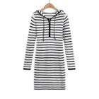 Half-zip Knit Hoodie Dress
