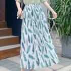 Chiffon Midi Skirt As Shown In Figure - One Size