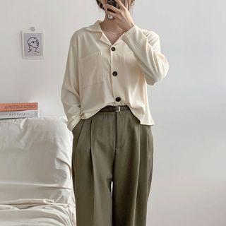 Pocket-front Ribbed Shirt