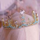 Wedding Rhinestone Tiara Crown - Gold - One Size