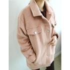 Collared Metal-button Jacket