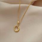 Snake Rhinestone Pendant Alloy Necklace Necklace - Gold - One Size