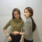 3/4-sleeve Glitter T-shirt