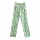 High-waist Printed Bodycon Pants