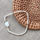 Bead Bracelet Beige - One Size