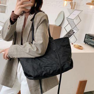 Argyle Stitched Tote Bag