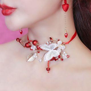 Wedding Butterfly Choker As Shown In Figure - One Size