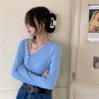 Asymmetric Camisole Top / Long-sleeve T-shirt