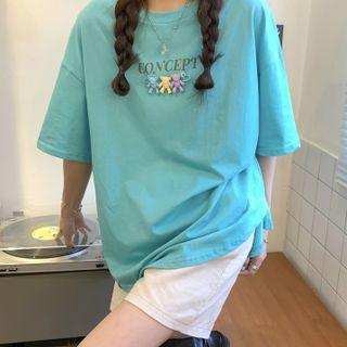 Short-sleeve Bear Accent T-shirt