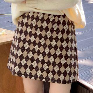 Argyle A-line Skirt (various Designs)