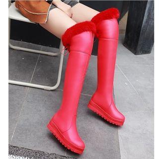 Platform Snow Over-the-knee Boots