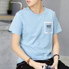Short-sleeve Lettering Pocket T-shirt