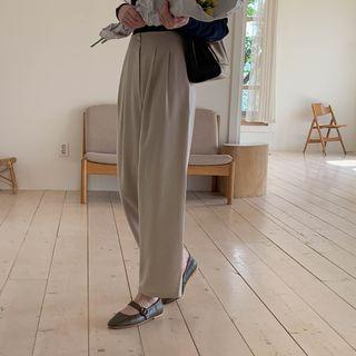 [cle.] Woolen Wide Dress Pants