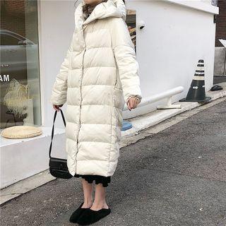 Padded Hooded Jacket As Shown In Figure - One Size