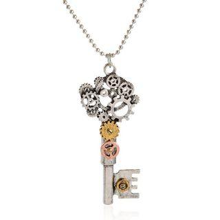 Gears Key Pendent Necklace