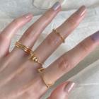 Set Of 4: Ring 1276a - Ring - Gold - One Size