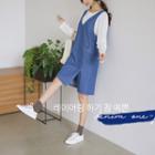 H-line Denim Jumper Dress