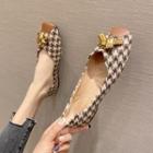 Houndstooth Panel Flats