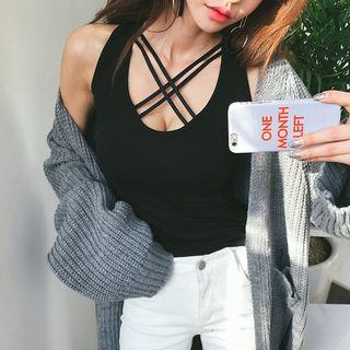 Strappy Scoop-neck Tank Top
