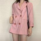 Double-breasted Blazer Pink - One Size
