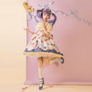Long-sleeve Print Lolita Dress