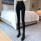 High-waist Skinny Pants / Cable Knit Sweater