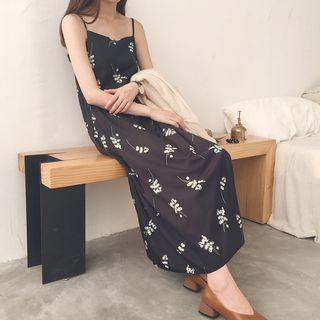 Floral Spaghetti Strap Maxi Dress