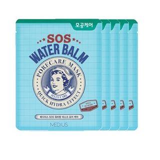 Medius - Sos Water Balm Mask Set 5pcs (4 Types) Pore Care
