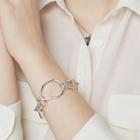 Irregular Chain Bracelet White - One Size