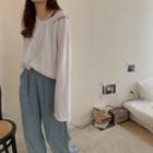 Long-sleeve Letter Print T-shirt As Shown In Figure - One Size