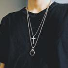 Ring Chain Necklace / Cross Chain Necklace / Set