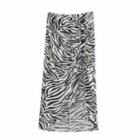 Zebra Print Irregular Pencil Skirt