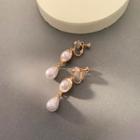 Faux Pearl Clip-on Earring / Clip-on Earring