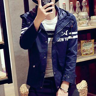 Letter Hooded Jacket