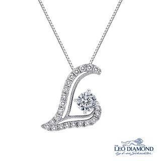 18k White Gold Diamond Milgrain L-shaped Love Initial L Pendant Necklace (16)