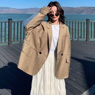 Panel Denim Shirt Jacket