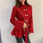 Double-breasted Belted Cardigan