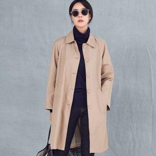 Shirred-back Mac Coat